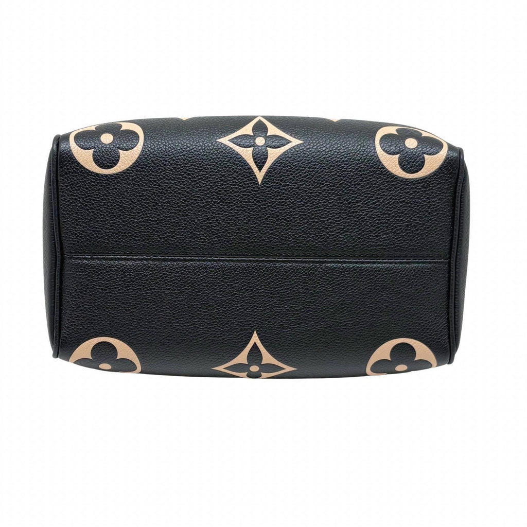 Louis Vuitton Speedy Bandouliere 25 Bicolor Monogram Empreinte Black Beige — view 4