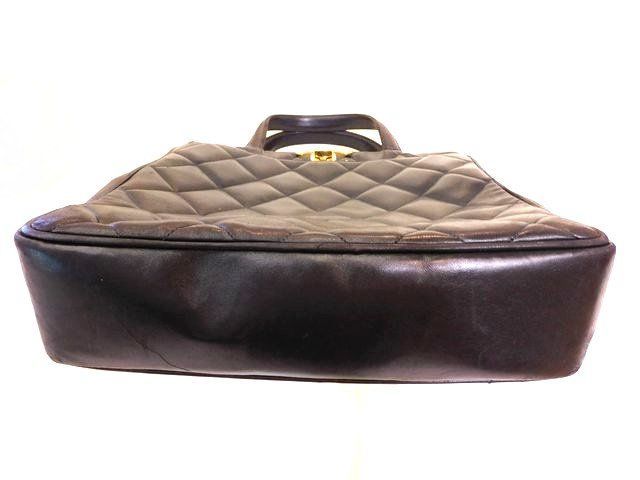 Chanel Handbag Quilted Lambskin Big CC Logo Gold Black — view 3