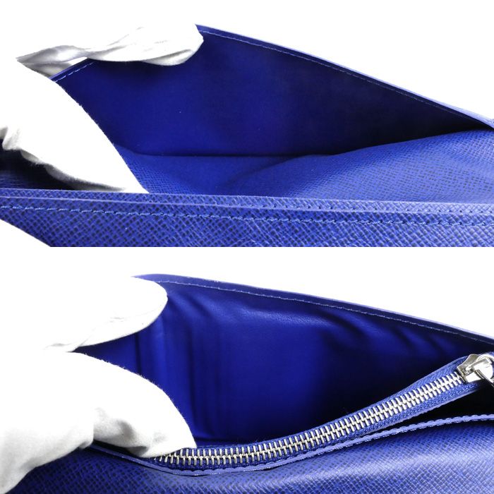 Louis Vuitton Portefeuille Brazza Wallet Taigarama Cobalt — view 5