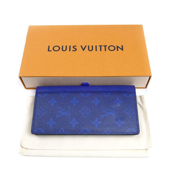 Louis Vuitton Portefeuille Brazza Wallet Taigarama Cobalt — view 7