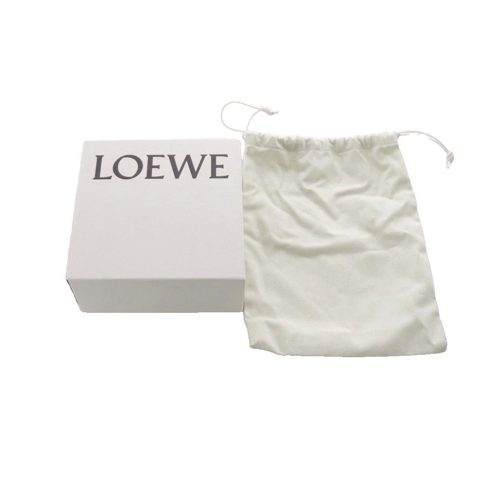 Loewe Floral Strap Shoulder Bag Charm Bandouliere Embroidery Leather Brown — view 6