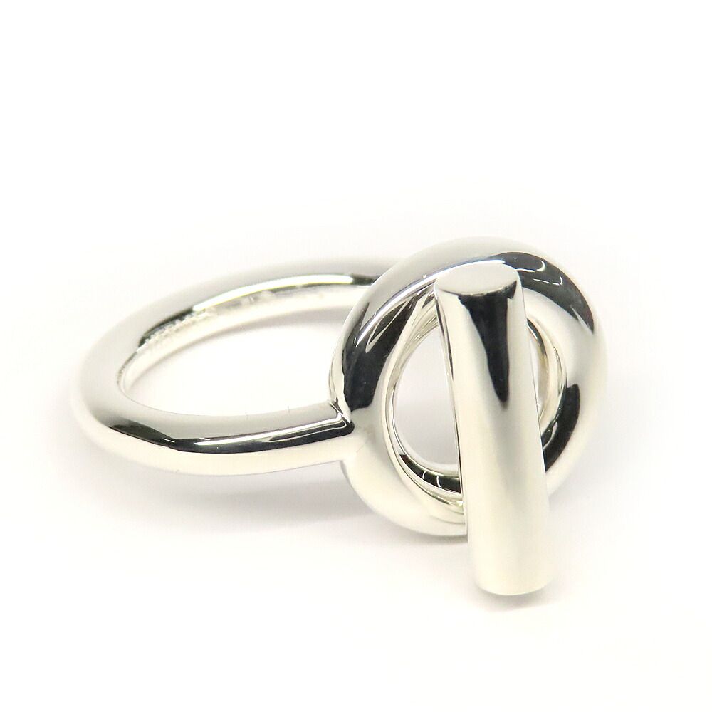 Hermes Echappee MM Ring 54 Star Silver — view 3