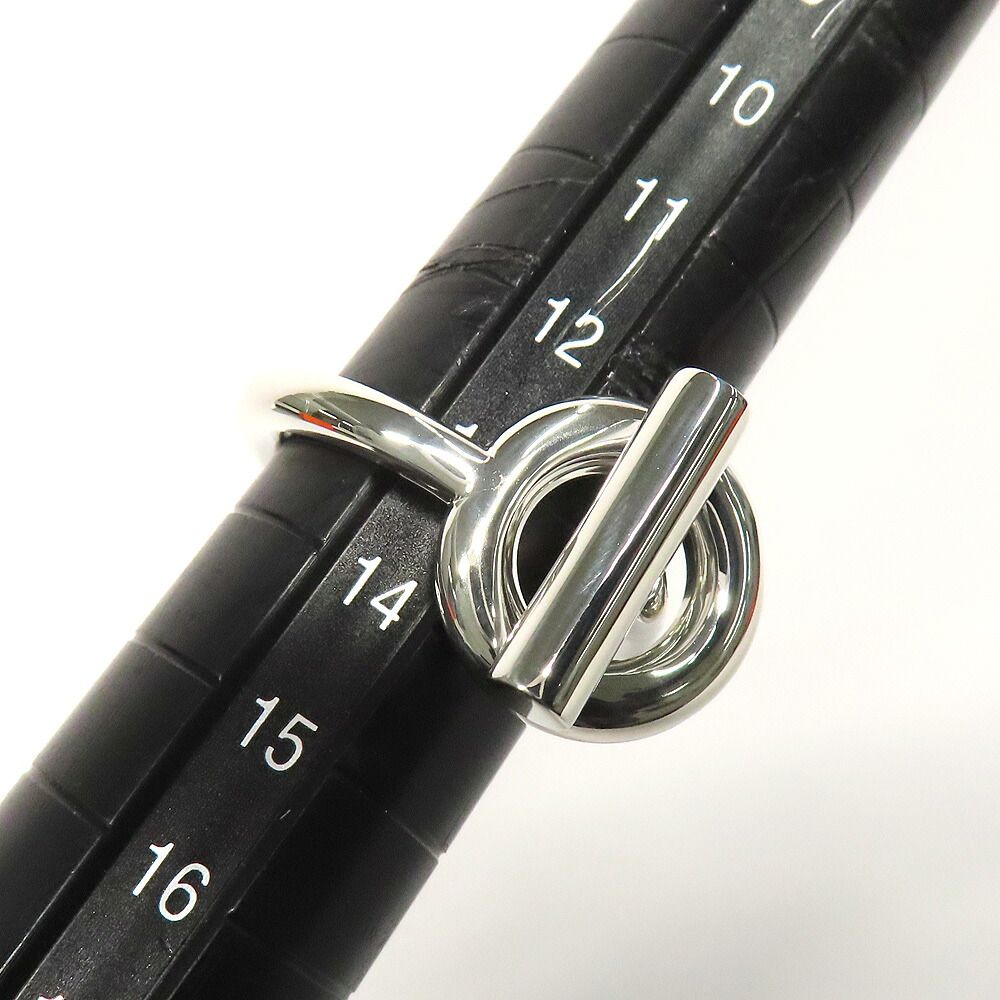 Hermes Echappee MM Ring 54 Star Silver — view 8