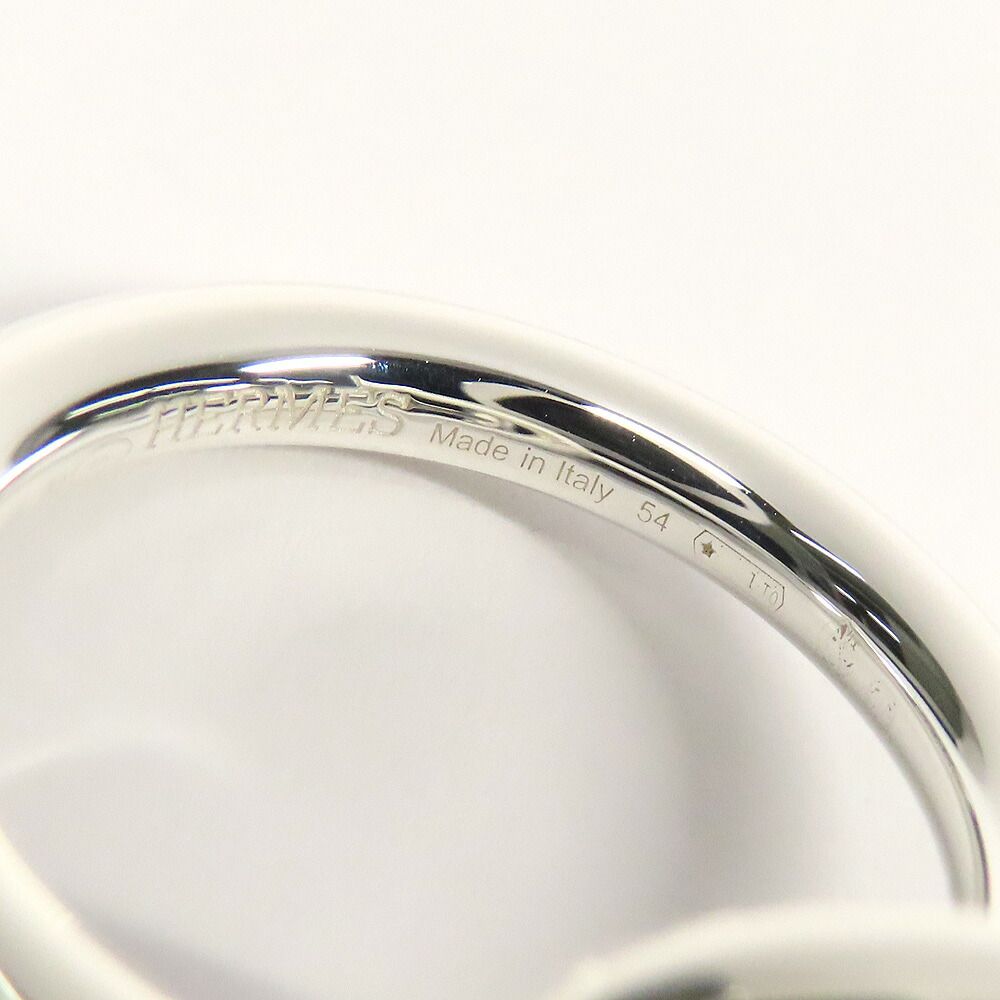 Hermes Echappee MM Ring 54 Star Silver — view 6
