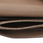 Hermes Constance Slim Bifold Etoupe Leather Wallet — view 3