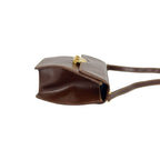 Gucci Vintage Logo Leather Shoulder Bag Pochette Brown — view 8