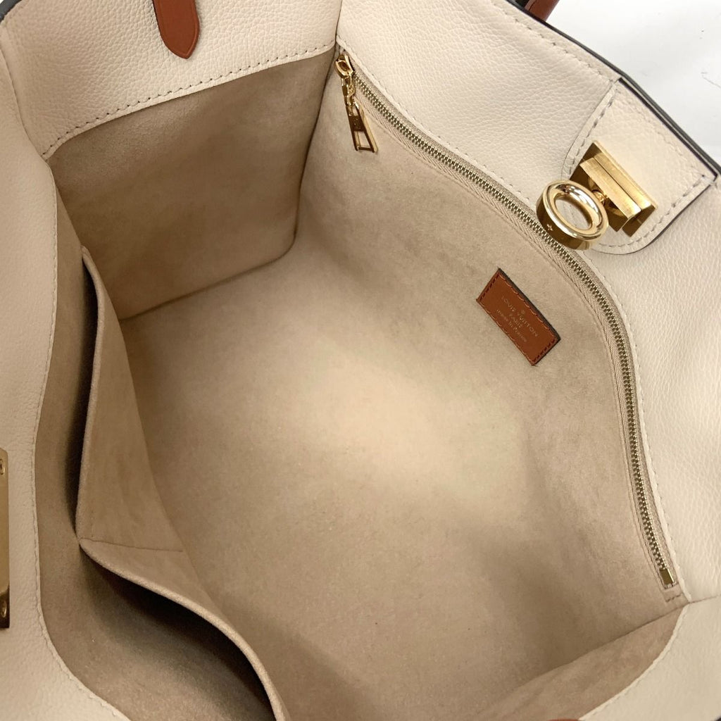 Louis Vuitton on My Side MM 2-Way Shoulder Bag Ivory Beige — view 5