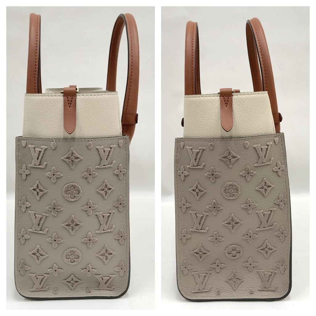 Louis Vuitton on My Side MM 2-Way Shoulder Bag Ivory Beige — view 4