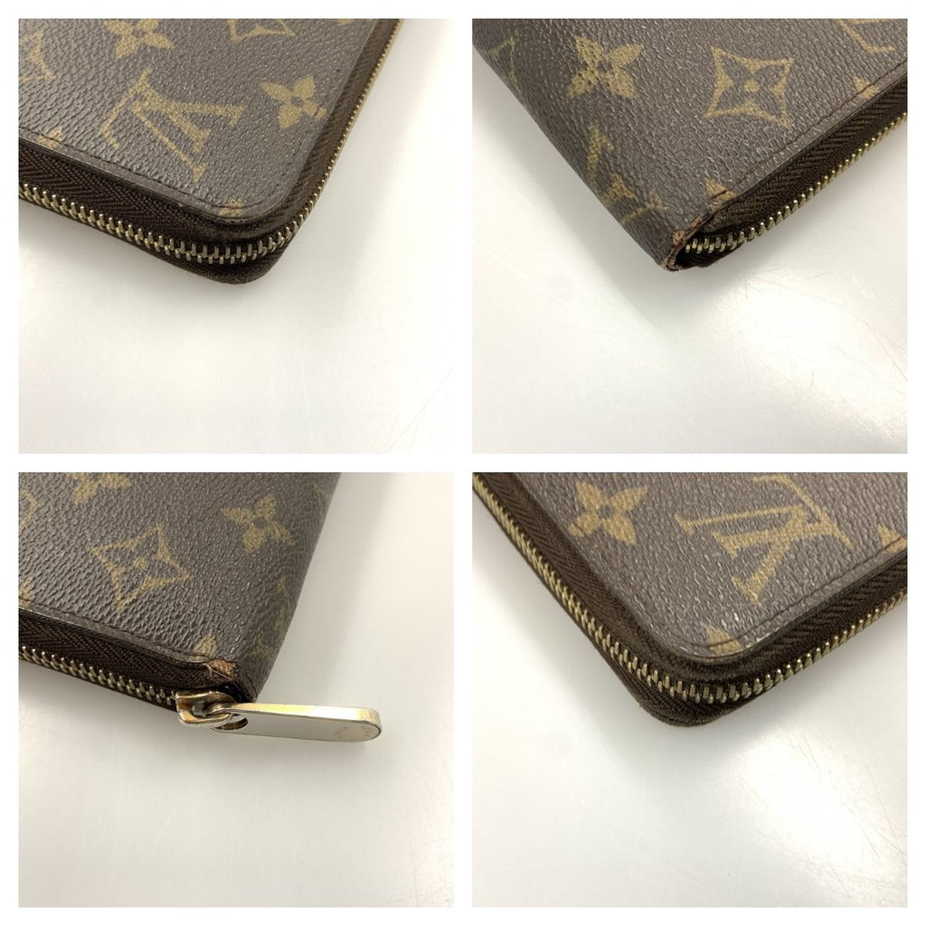 Louis Vuitton Monogram Zippy Wallet Zip Around Brown — view 5