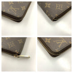 Louis Vuitton Monogram Zippy Wallet Zip Around Brown — view 5