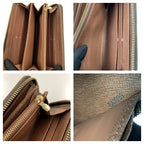 Louis Vuitton Monogram Zippy Wallet Zip Around Brown — view 6