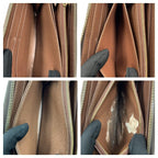 Louis Vuitton Monogram Zippy Wallet Zip Around Brown — view 7