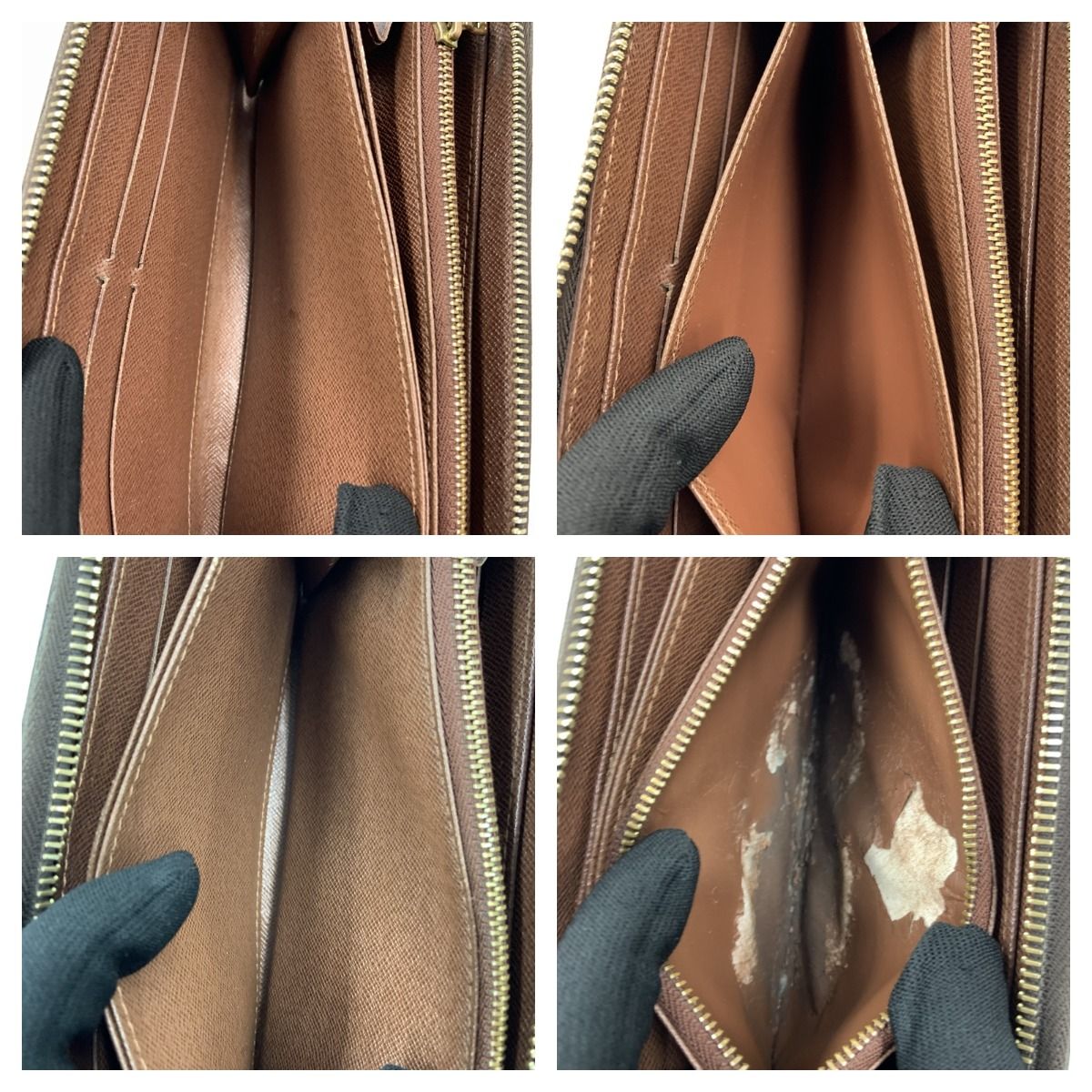 Louis Vuitton Monogram Zippy Wallet Zip Around Brown — view 7