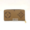Louis Vuitton Giant Monogram Reverse Zippy Wallet Zip Around Brown
