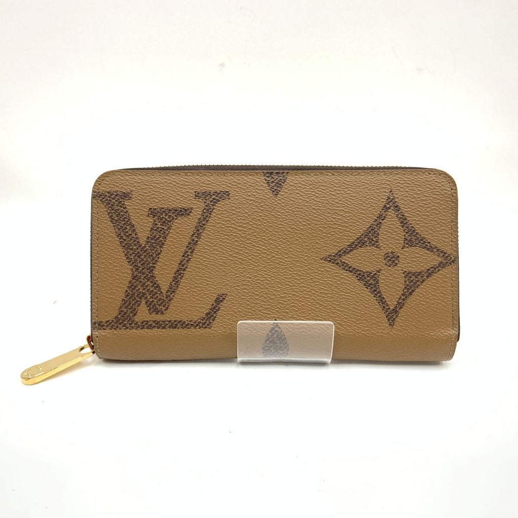 Louis Vuitton Giant Monogram Reverse Zippy Wallet Zip Around Brown — view 2