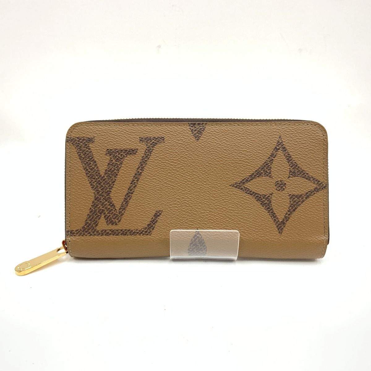 Louis Vuitton Giant Monogram Reverse Zippy Wallet Zip Around Brown — view 2