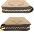 Louis Vuitton Giant Monogram Reverse Zippy Wallet Zip Around Brown — view 5