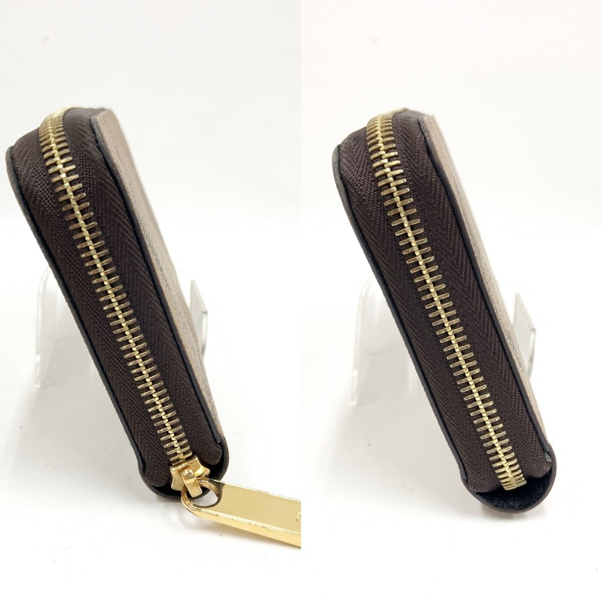 Louis Vuitton Giant Monogram Reverse Zippy Wallet Zip Around Brown — view 4