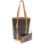 Louis Vuitton Monogram Bucket GM Shoulder Bag Brown