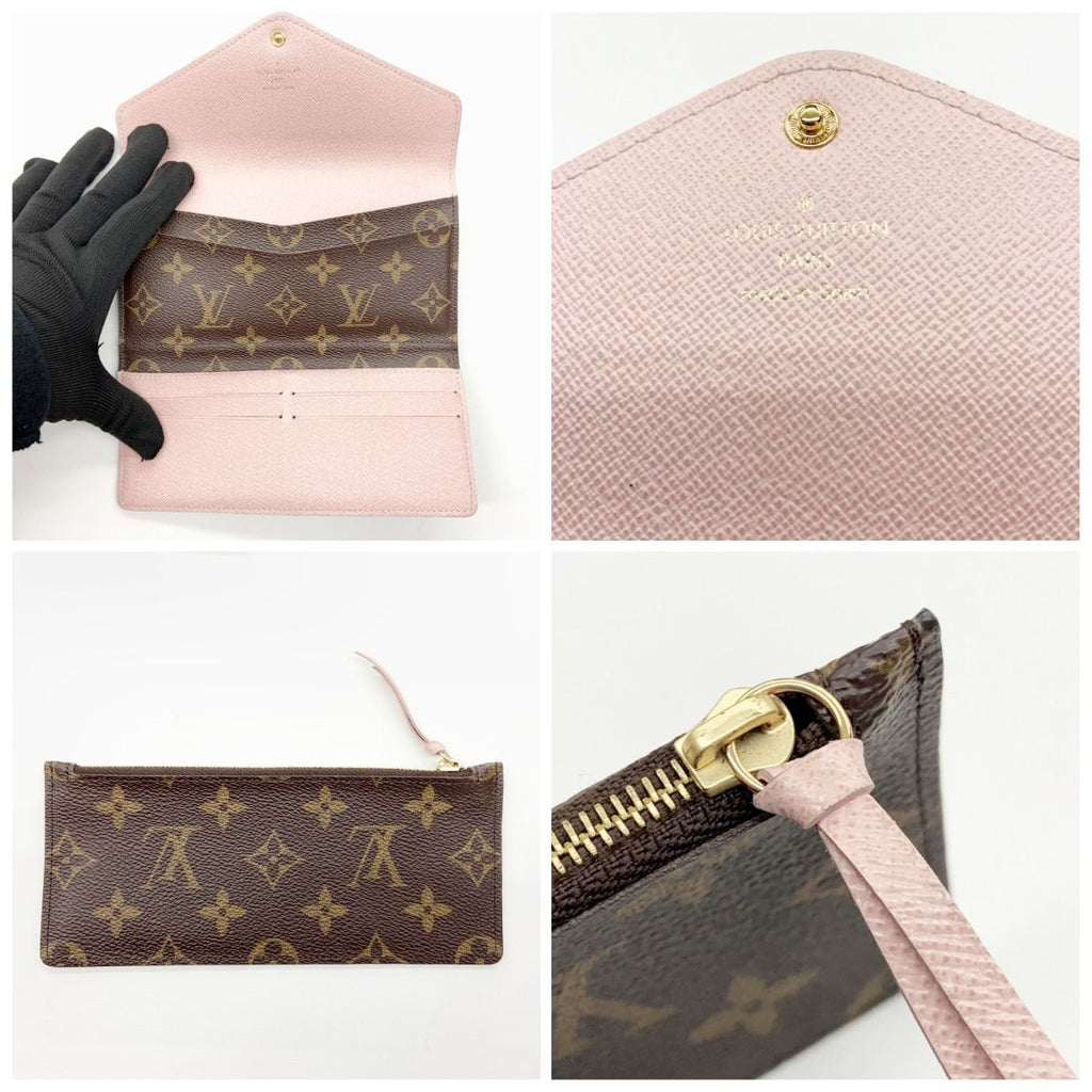 Louis Vuitton Monogram Portefeuille Josephine Trifold Wallet Brown — view 5