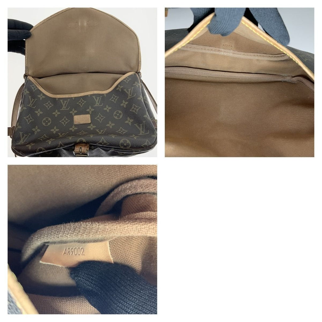 Louis Vuitton Monogram Saumur Shoulder Bag Brown — view 7