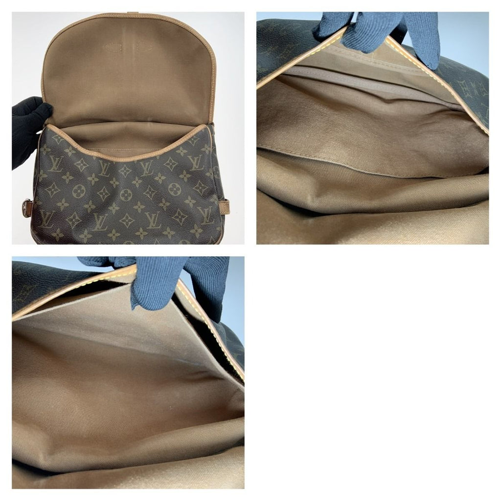 Louis Vuitton Monogram Saumur Shoulder Bag Brown — view 6