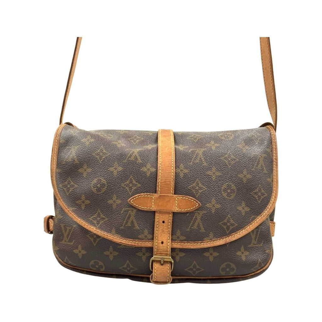 Louis Vuitton Monogram Saumur Shoulder Bag Brown — view 2