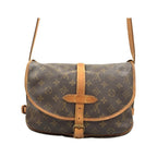 Louis Vuitton Monogram Saumur Shoulder Bag Brown — view 2