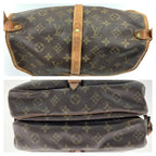 Louis Vuitton Monogram Saumur Shoulder Bag Brown — view 3