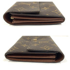 Louis Vuitton Monogram Pochette Porte Monnaie Credit Bifold Wallet Brown Coin — view 4