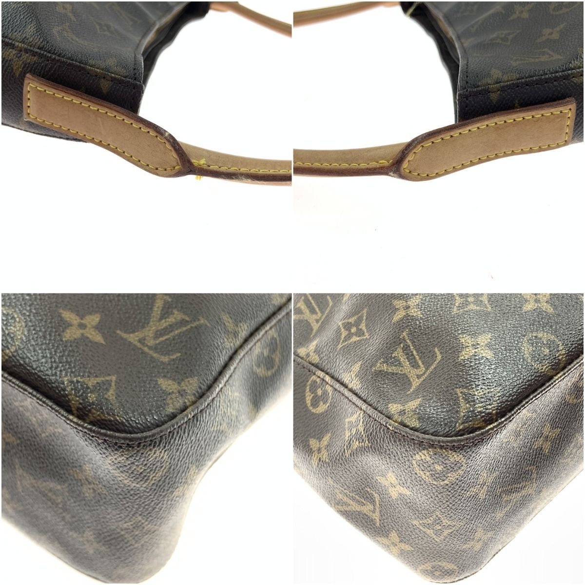 Louis Vuitton Monogram Looping GM Shoulder Bag Brown — view 3