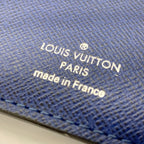 Louis Vuitton Taigarama Portefeuille Brazza Bifold Wallet Navy — view 7