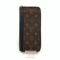 Louis Vuitton Monogram Macassar Zippy Wallet Vertical Zip Around Black Brown