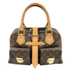 Louis Vuitton Monogram Manhattan GM Handbag Brown