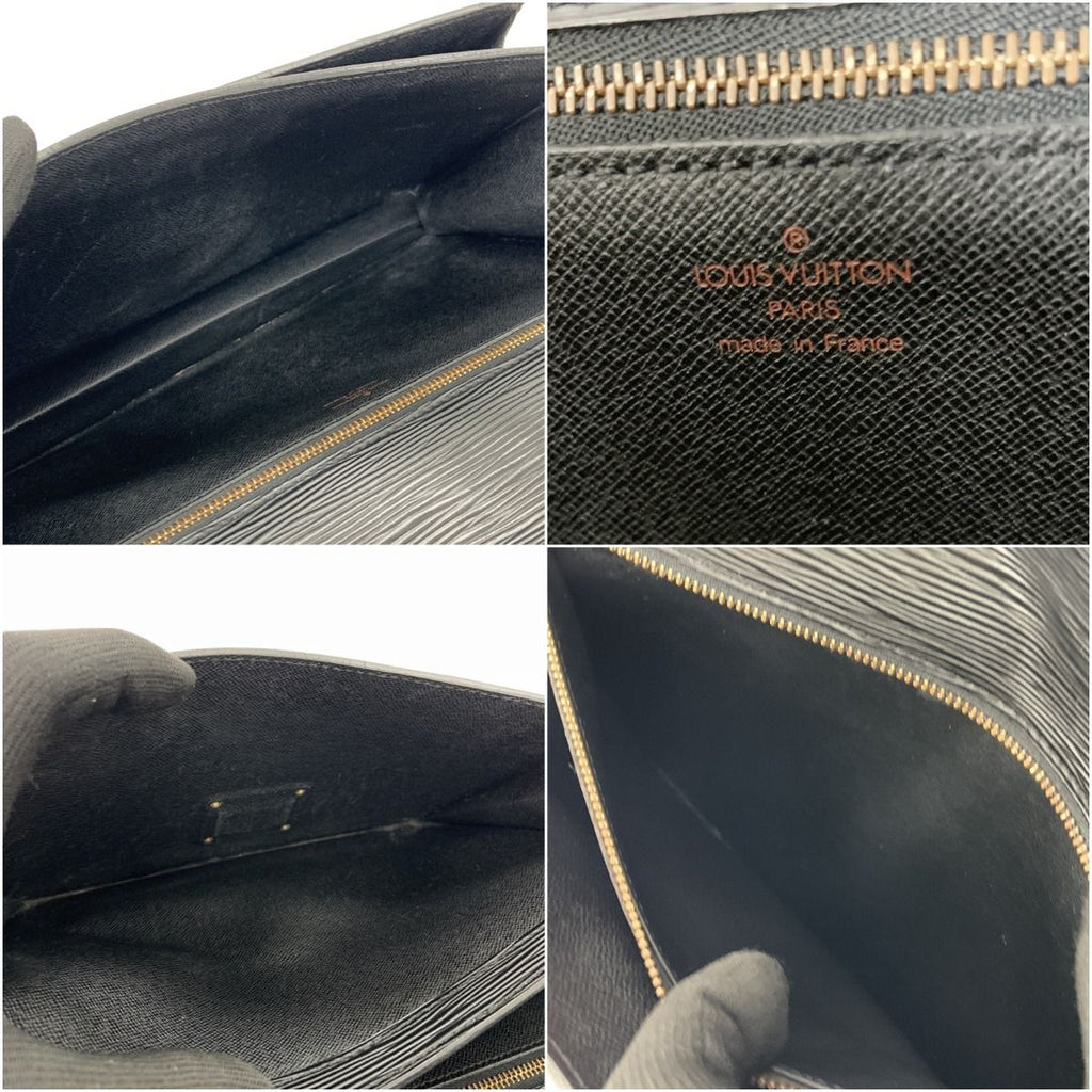 Louis Vuitton Epi Pochette Sellier Dragonne Second Bag Black — view 6