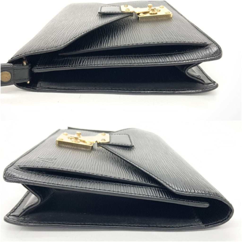 Louis Vuitton Epi Pochette Sellier Dragonne Second Bag Black — view 4