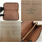 Louis Vuitton Monogram Zippy Organizer NM Zip Around Wallet Brown — view 5