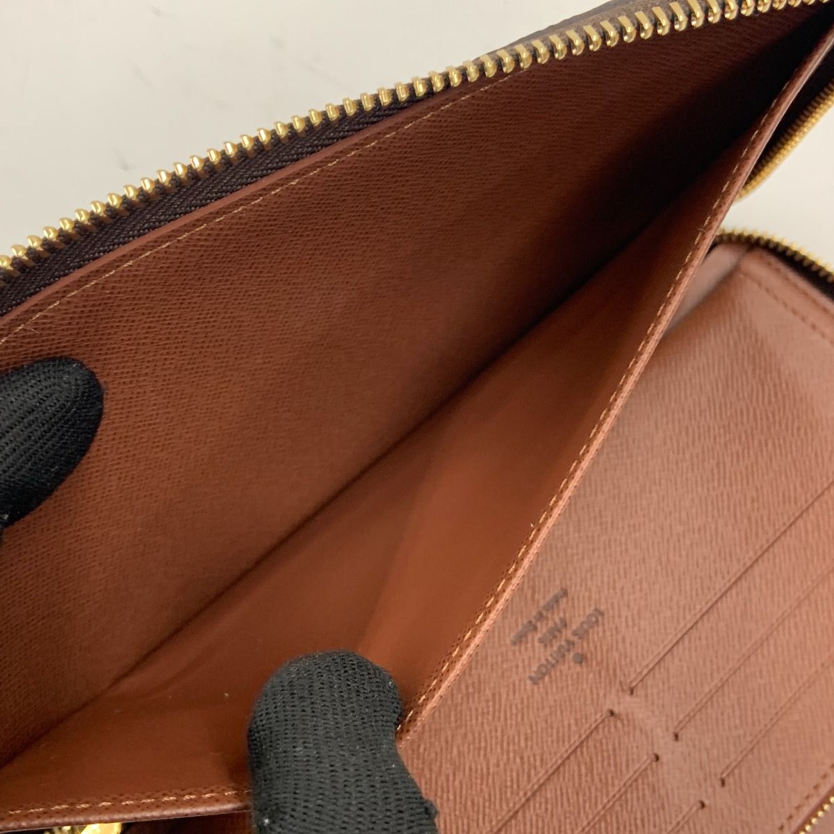 Louis Vuitton Monogram Zippy Organizer NM Zip Around Wallet Brown — view 8