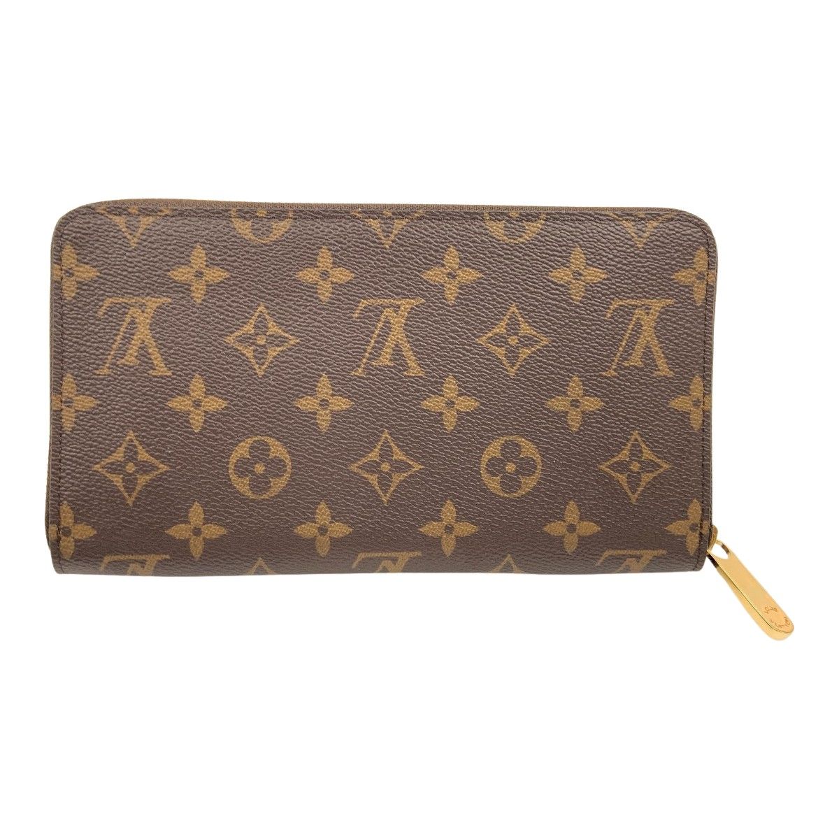 Louis Vuitton Monogram Zippy Organizer NM Zip Around Wallet Brown