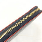 Louis Vuitton Monogram Empreinte Zippy Wallet Zip Around Navy — view 6