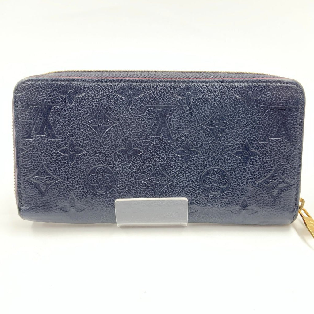 Louis Vuitton Monogram Empreinte Zippy Wallet Zip Around Navy — view 2