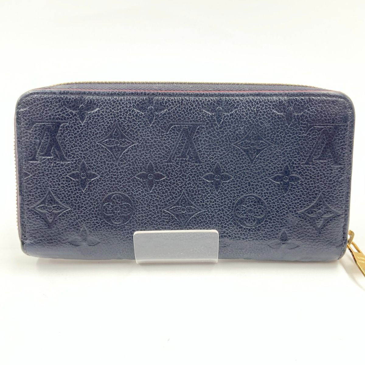Louis Vuitton Monogram Empreinte Zippy Wallet Zip Around Navy — view 2