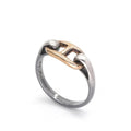 Hermes Chaine D'ancre Ring 925/750 Silver