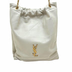 Saint Laurent Jamie Chain Shoulder Ivory Lambskin Bag