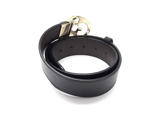 Gucci Belt Interlocking G Reversible Black Brown Leather Gold — view 2