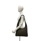 Fendi Vintage Zucca FF Pattern Canvas Leather Shoulder Bag Brown — view 2