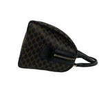 Celine Macadam Blason Pattern Triomphe Leather Mini Boston Bag Brown — view 6