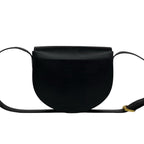 Dior Vintage CD Logo Leather Shoulder Bag Pochette Black — view 3