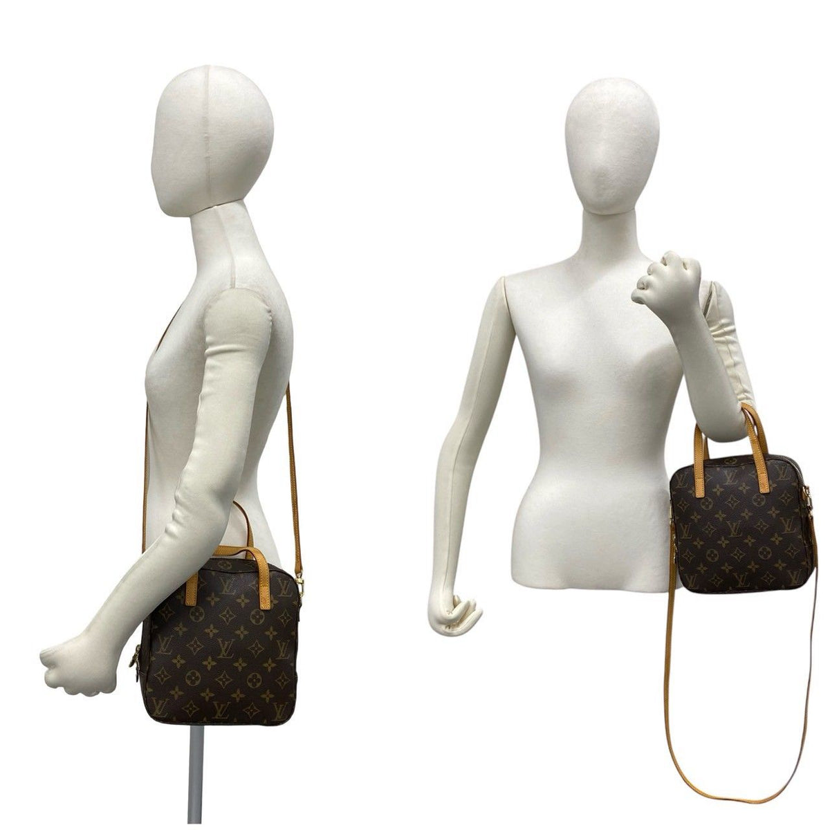 Louis Vuitton Spontini Monogram Leather 2-Way Shoulder Bag Brown — view 2
