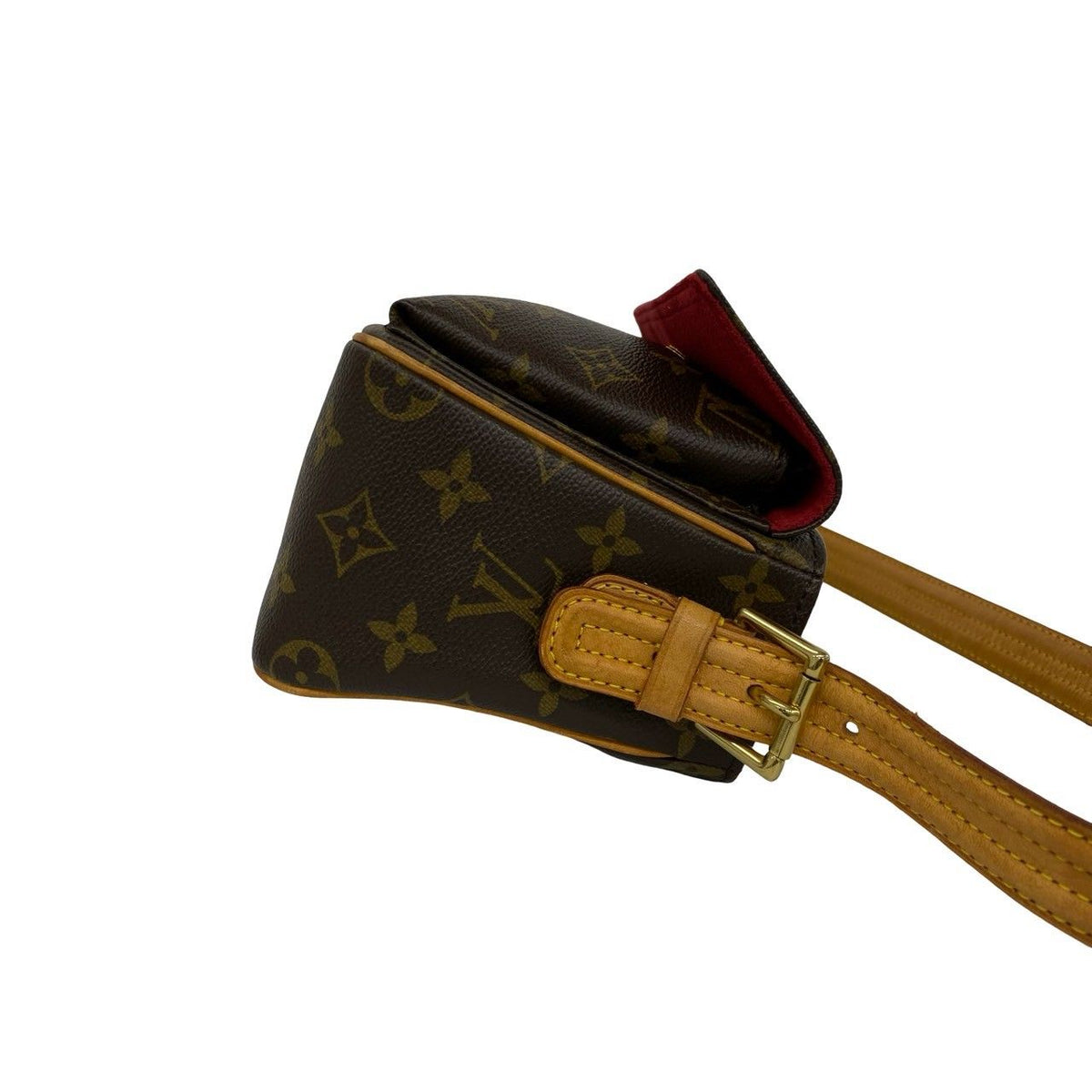 Louis Vuitton Viva-Cite MM Monogram Leather Shoulder Bag Brown — view 6